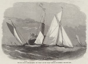 La gara del Royal London Yacht Club, il Gnome e lo Zillah che girano al largo di Southend